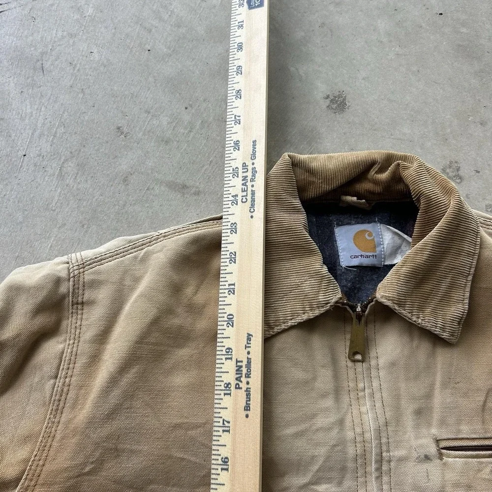 Vintage Carhartt Detroit Jacket Brown Lined Men's‎ Size M/40 6BLJ 80s Distressed
